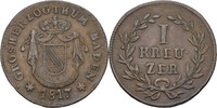 Baden Kreuzer Carl Ludwig Friedrich, 1811-1818.