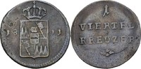 Großherzogtum Würzburg 1/4 Kreuzer Ferdinand von Österreich, 1806-1814.