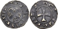 Kreuzfahrer Antiochia Denier Bohemund III., 1149-1163.