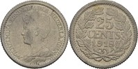 Niederlande 25 Cents Wilhelmina