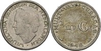 NL Curacao 1/10 Gulden Wilhelmina