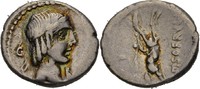 RÖMISCHE REPUBLIK Denar L. Calpurnius Piso Frugi