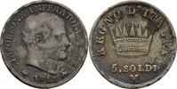 Italen Milano 5 Soldi Napoleon I., 1804-1814.