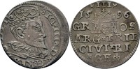 Polen Lettland Riga Dreigröscher Sigismund III., 1587-1632