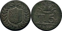 Italien Neapel 5 Tornesi Ferdinand IV., 1759-1799.