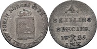 Norwegen Kongsberg 4 Skilling Carl XIV. Johann, 1818-1844