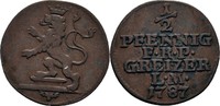 Reuss ältere Linie 1/2 Pfennig Heinrich XI., 1778-1800