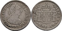 Spanien Mexico 1/2 Real Carlos III., 1772-1784