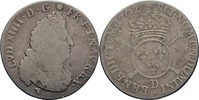 Frankreich Lyon 1/4 Ecu Reformation Ludwig XIV., 1643-1715 -