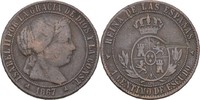 Spanien 1 Centimo Isabel II., 1833-68