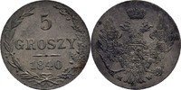 Polen Russland Warschau 5 Groszy Nikolaus I., 1825-1855