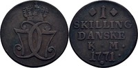 Dänemark 1 Skilling Christian VII., 1766-1808