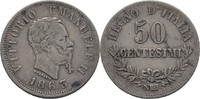 Italien 50 Centesimi Vittorio Emanuele II., 1861-78