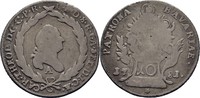 Bayern Amberg 10 Kreuzer Karl Theodor, 1777-1799