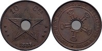 Belg. Kongo 10 Centimes Leopold II., 1865-1909