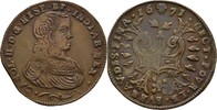 Belgien Brabant Brüssel Rechenpfennig Jeton Carl II. von Spanien, 1665-1700.