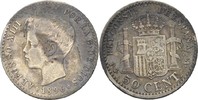 Spanien 50 Centimos Alfonso XIII., 1886-1931