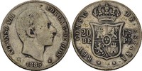 Philippinen unter Spanien 20 Centimos Alfonso XII., 1874-85