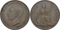 England 1 Penny Georg VI., 1936-52