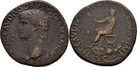 RÖMISCHE KAISERZEIT Sesterz Drusus Maior, 38 - 9 v. Chr., Vater des Claudius.