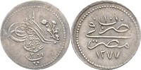 Osmanen Türkei Ägypten Kairo 20 Para Abdul Aziz AH 1277-1293/1861-1876 AD
