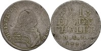 Mecklenburg Schwerin 1/6 Taler Christian Ludwig II. 1747-1756.