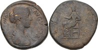 RÖMISCHE KAISERZEIT Sesterz Faustina Junior. Augusta, AD 147-175.