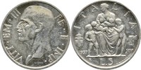 Italien 5 Lire Vittorio Emanuele III., 1900-46