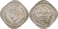 Britisch Indien 2 Annas George VI., 1936-52