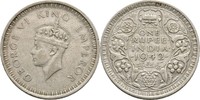 Britisch Indien 1 Rupie George VI., 1936-52