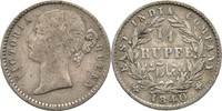 Britisch Indien 1/4 Rupie Victoria, 1837-1901