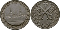 Riga, Stadt Eisengußmedaille Auf die Befreiung Rigas.