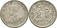 Ceylon 25 Cents George V., 1910-36