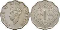Britisch Indien 1 Anna George VI., 1936-52