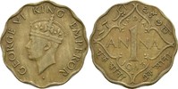 Britisch Indien 1 Anna George VI., 1936-52