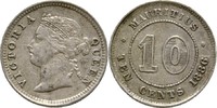 Mauritius 10 Cents Victoria, 1837-1901