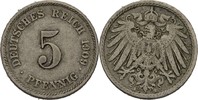 Kaiserreich 5 Pfennig Wilhelm II., 1888-1918