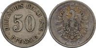 Kaiserreich 50 Pfennig Wilhelm I., 1861-88
