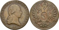 RDR Ungarn Kremnitz 3 Kreuzer Franz II./I., 1792-1835