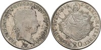 Austria Ungarn Kremnitz 20 Kreuzer 1848 Ferdinand I., 1835-1848 fast Stempelglanz