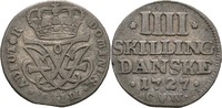 Dänemark Kopenhagen 4 Skilling Friedrich IV., 1699-1730. -