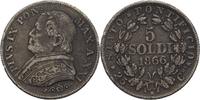 Vatikan Rom 5 Soldi Pius IX., 1846-1878 -