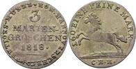 3 Mariengroschen 1818 Hannover Georg III., 1760-1820 ss+