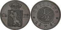 Norwegen 1/2 Skilling Carl XV. Adolf, 1859-72 -