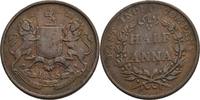 British India 1/2 Anna -