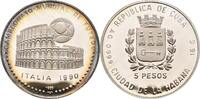 Cuba 5 Pesos Fußball WM 1990 -