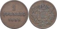 Bayern 1 Pfennig Maximilian II. 1848-64 -
