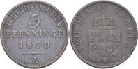 Preussen 3 Pfennig Willhelm I. 1861-1888. -