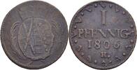 Sachsen 1 Pfennig Friedrich August III./ I. ,1763-1827 -