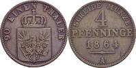 Brandenburg-Preussen 4 Pfennig Wilhelm I -